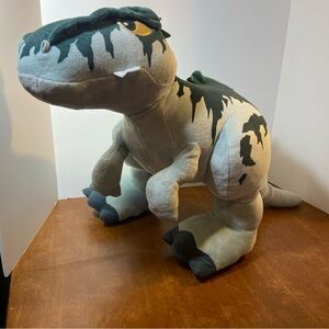 Mattel Jurassic World Dominion Ginormous Gigantosaurus Dinosaur Plush Sounds 18”